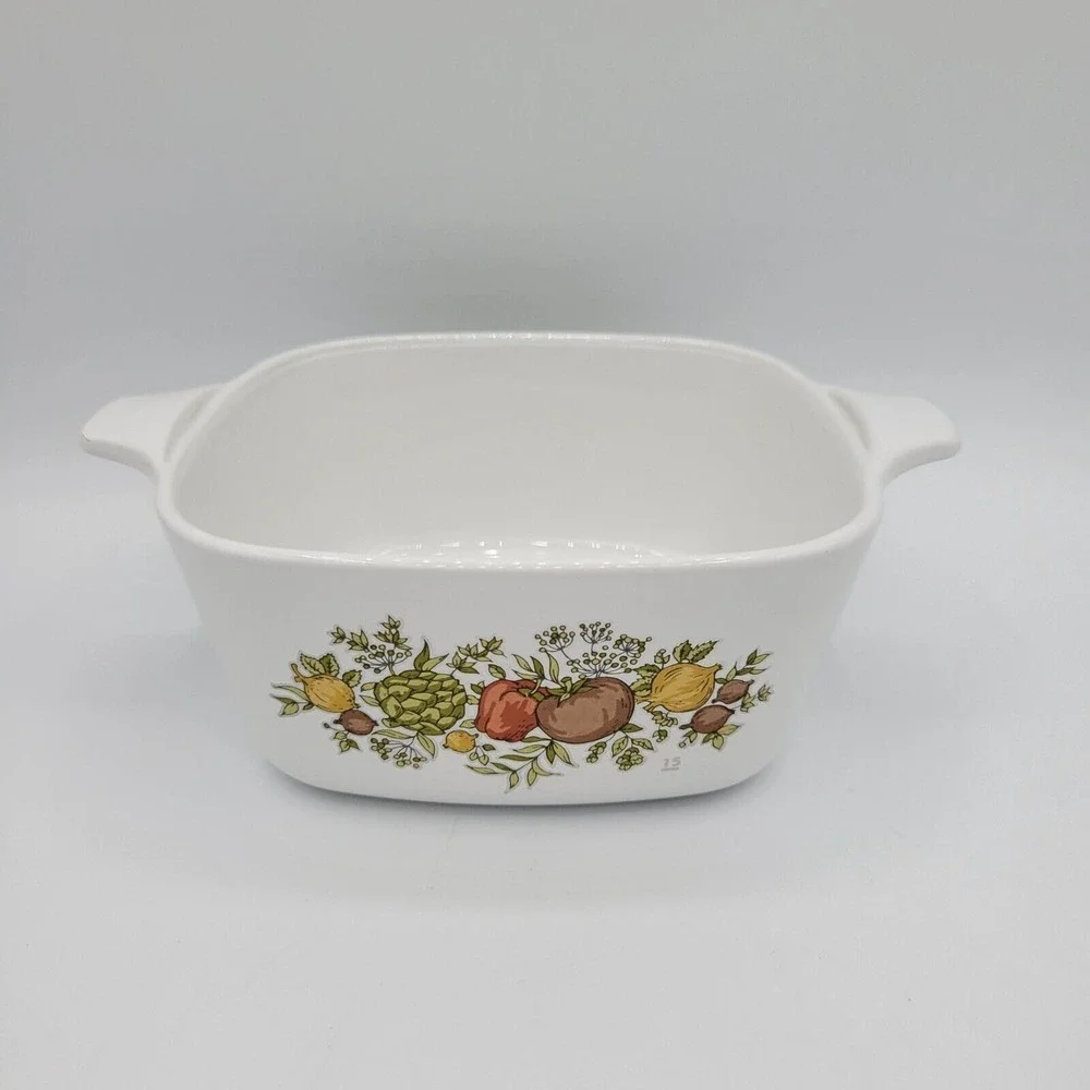 Corning Ware Spice of Life Petite Casserole Dish Pan 2‎ 3/4 Cup Vintage  Retro